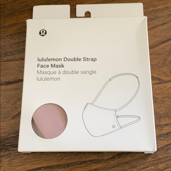 NWT Lululemon Double Strap Face Mask Vintage Mauve - Picture 1 of 6